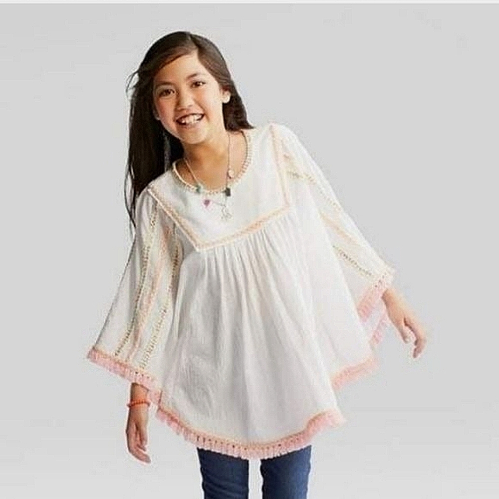 Cat & Jack BoHo Poncho |Girl's Med 7/8